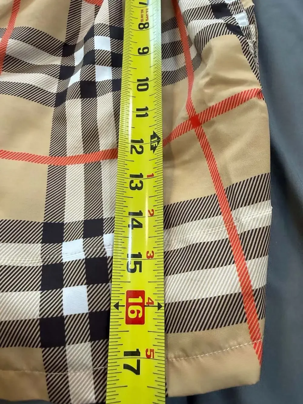 Burberry Men's Vintage Check Swim Trunks
